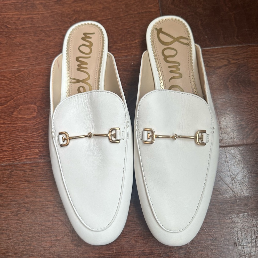White Sam Edelman Linnie Mule